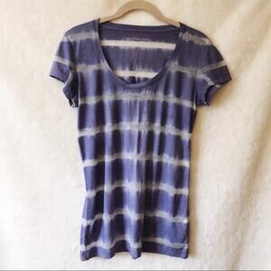 Calvin Klein Jeans Blue Striped Scoop Neck Top